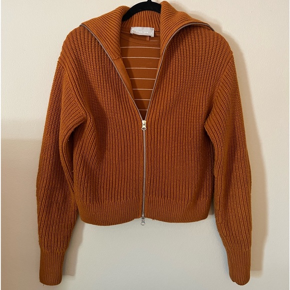 Everlane Set|Chunky Zip Cardigan & Pima Micro-rib Tee|Small - Picture 10 of 12